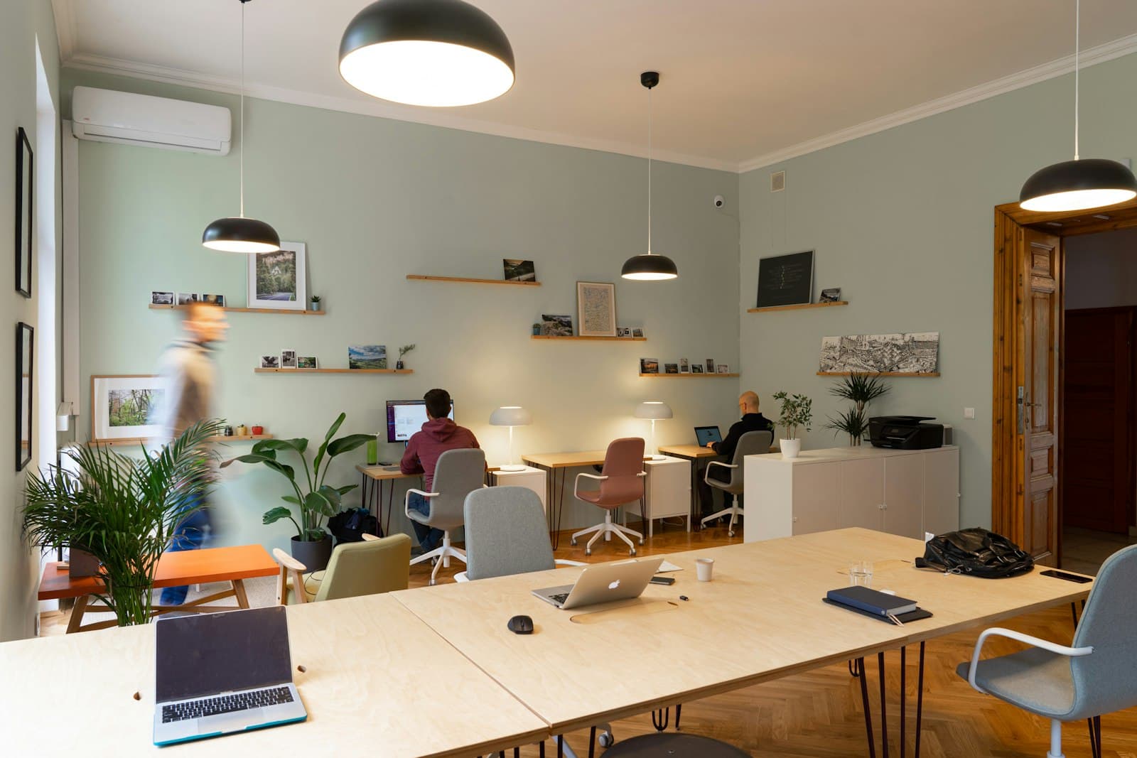 An open-plan commercial office